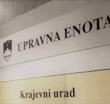 Krajevni urad obvestilo