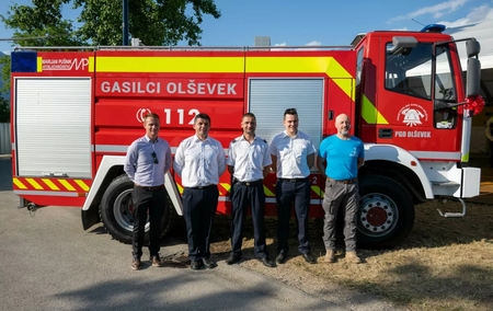 Prevzem gasilskega vozila PGD Olševek